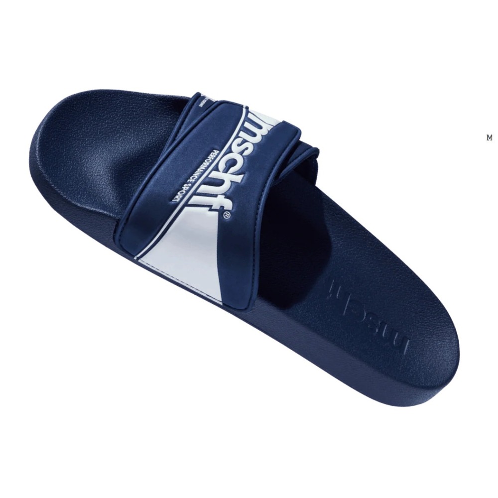 MSCHF SLIDE (016-FLOP) COLOR NAVY/WHITE SIZE MEN'S 5/WOMEN'S 6.5 (NEW IN BAG)‎